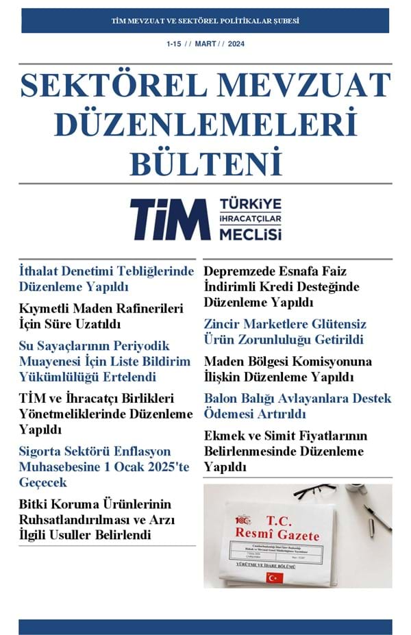 1-15 Mart 2024 Bülteni 
